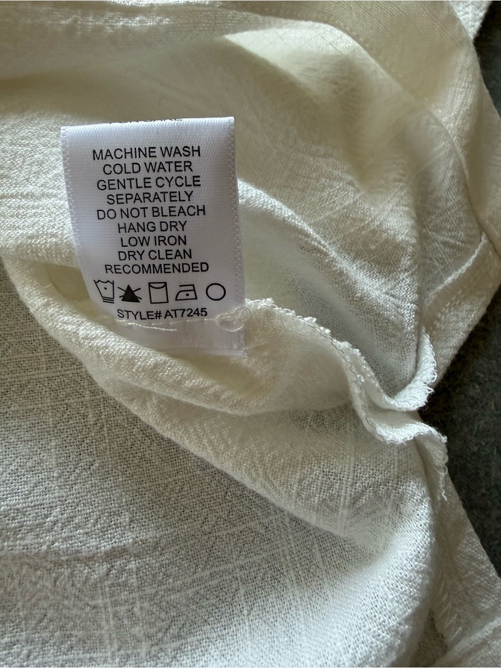 NWT Allie Rose Ivory Linen Blend Collared Crop Top Size Small - Picture 10 of 11